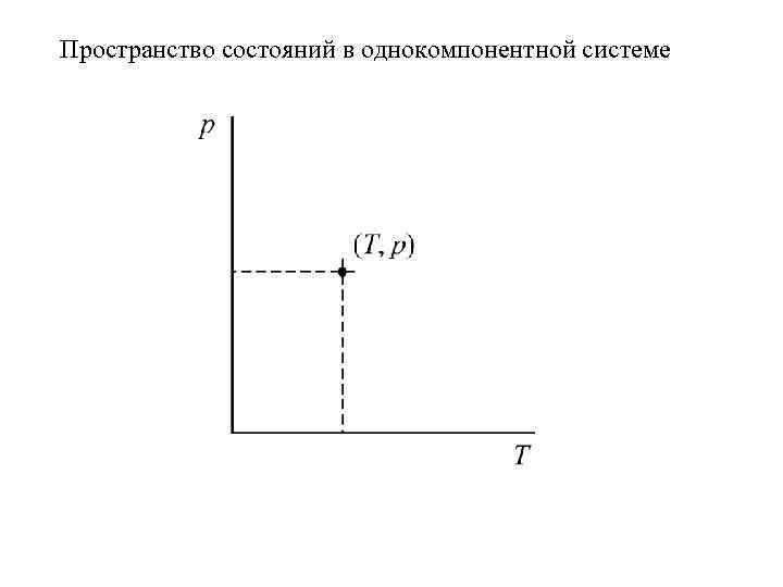 Пространство состояний в однокомпонентной системе 