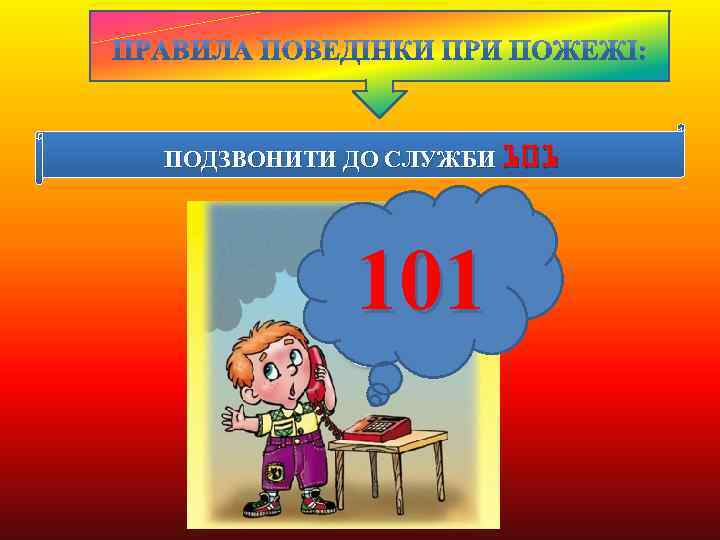 ПОДЗВОНИТИ ДО СЛУЖБИ 101 