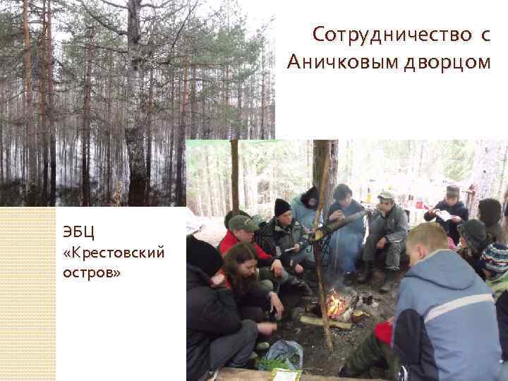 Сотрудничество с Аничковым дворцом ЭБЦ «Крестовский остров» 