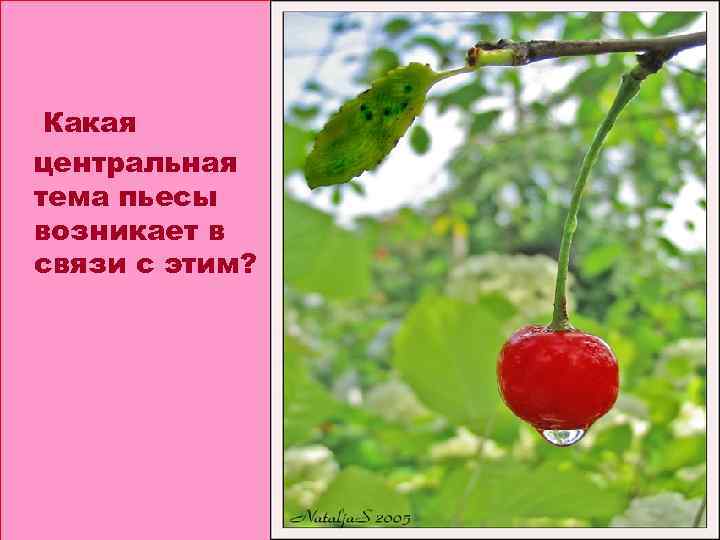 Какая центральная тема пьесы возникает в связи с этим? 