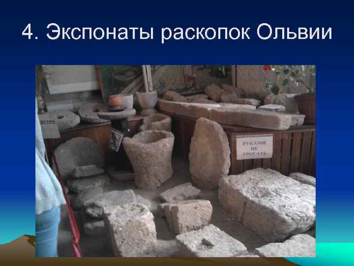 4. Экспонаты раскопок Ольвии 