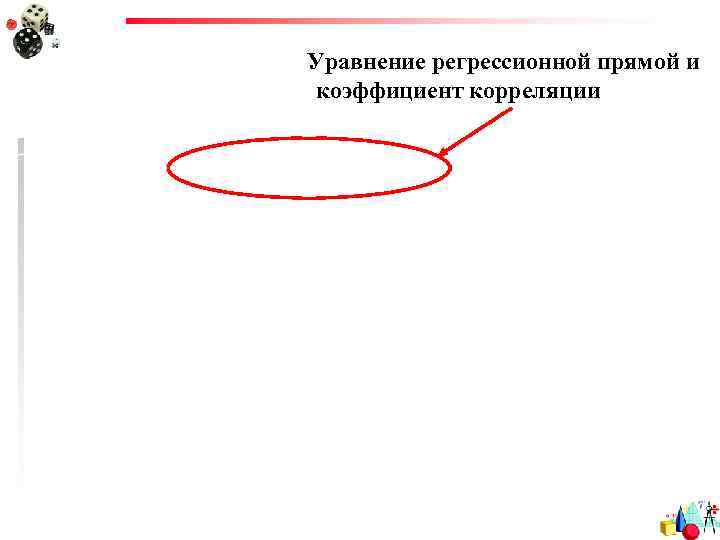 Уравнение регрессионной прямой и коэффициент корреляции 
