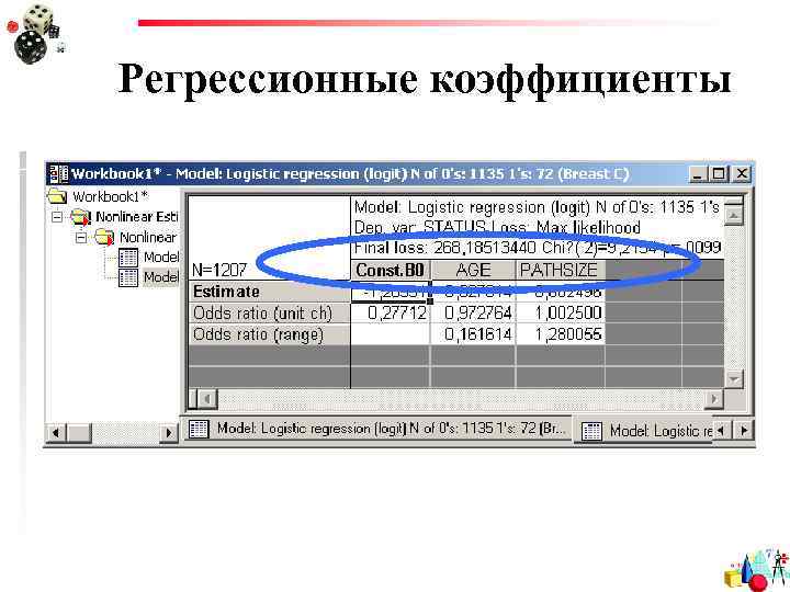 Регрессионные коэффициенты 