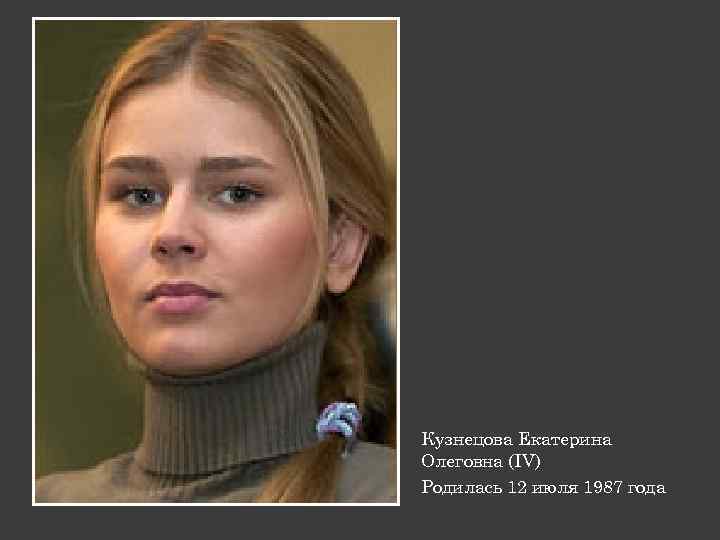 Кузнецова Екатерина Олеговна (IV) Родилась 12 июля 1987 года 