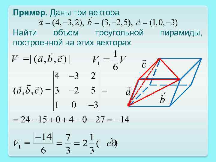 Вектора тетраэдр. Объем треугольной пирамиды построенной на векторах. Объем пирамиды по векторам формула. Объем пирамиды построенной на векторах. Объем пирамиды через векторы.