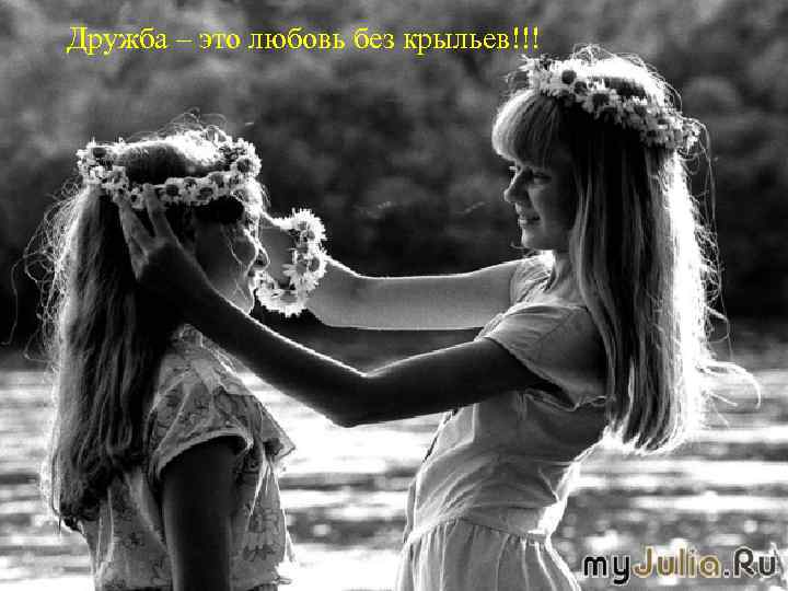 Дружба – это любовь без крыльев!!! 