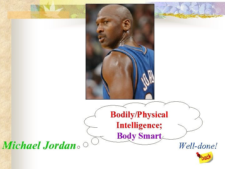 Michael Jordan Bodily/Physical Intelligence; Body Smart Well-done! 