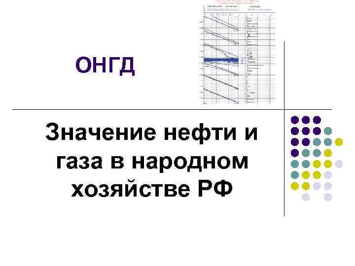 ОНГД Значение нефти и газа в народном хозяйстве РФ 