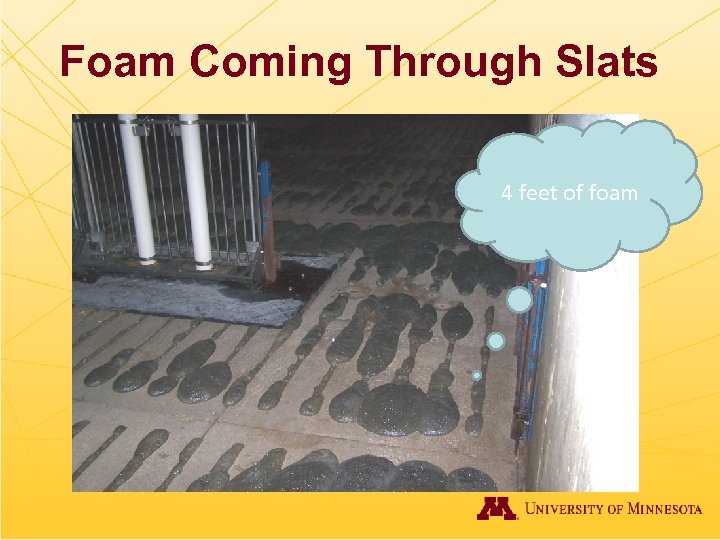 Foam Coming Through Slats 4 feet of foam 