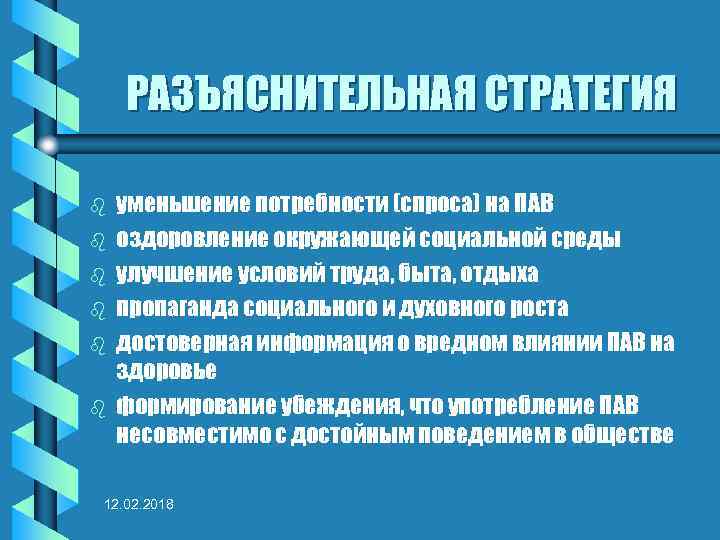 Сокращения потребности в контроле. Профилактические программы. Редукция потребности.