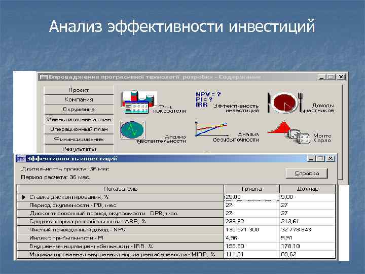 Анализ эффективности проекта онлайн