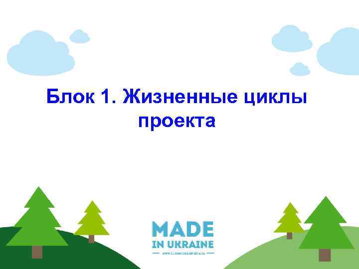 Блок 1. Жизненные циклы проекта 