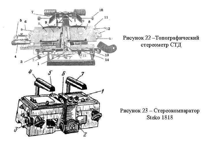 Рисунок 22 –Топографический стереометр СТД Рисунок 23 – Стереокомпаратор Steko 1818 