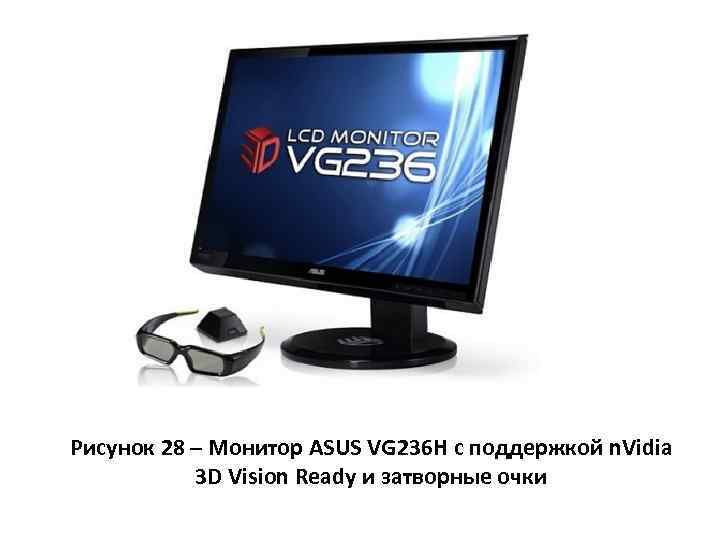 Рисунок 28 – Монитор ASUS VG 236 H с поддержкой n. Vidia 3 D