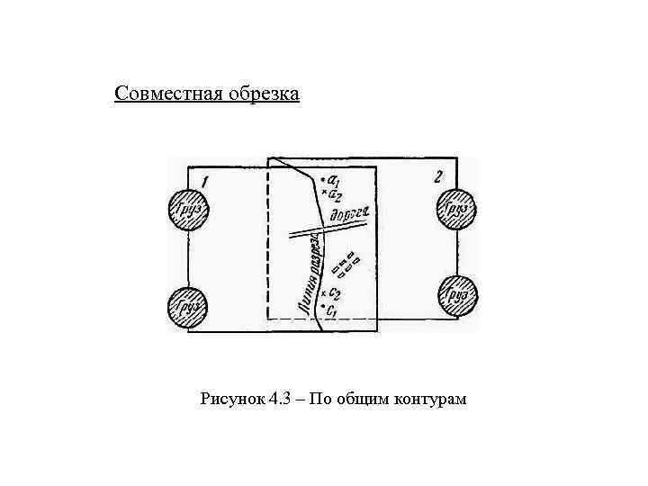 Совместная обрезка Рисунок 4. 3 – По общим контурам 