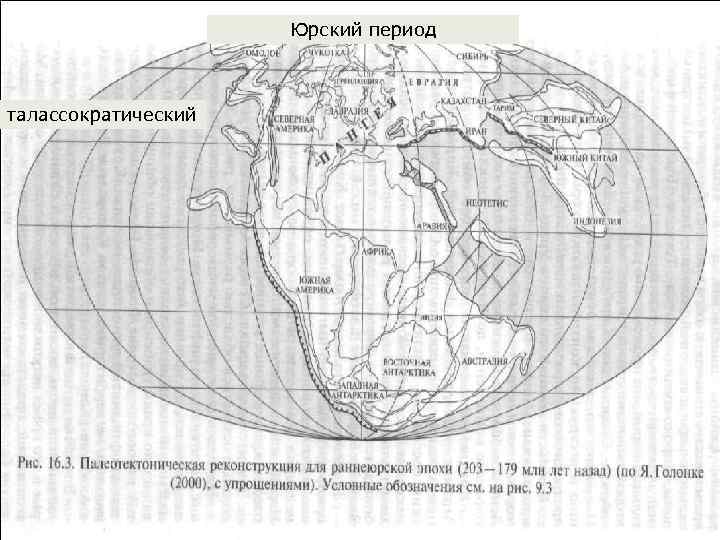 Карта земли в юрский период