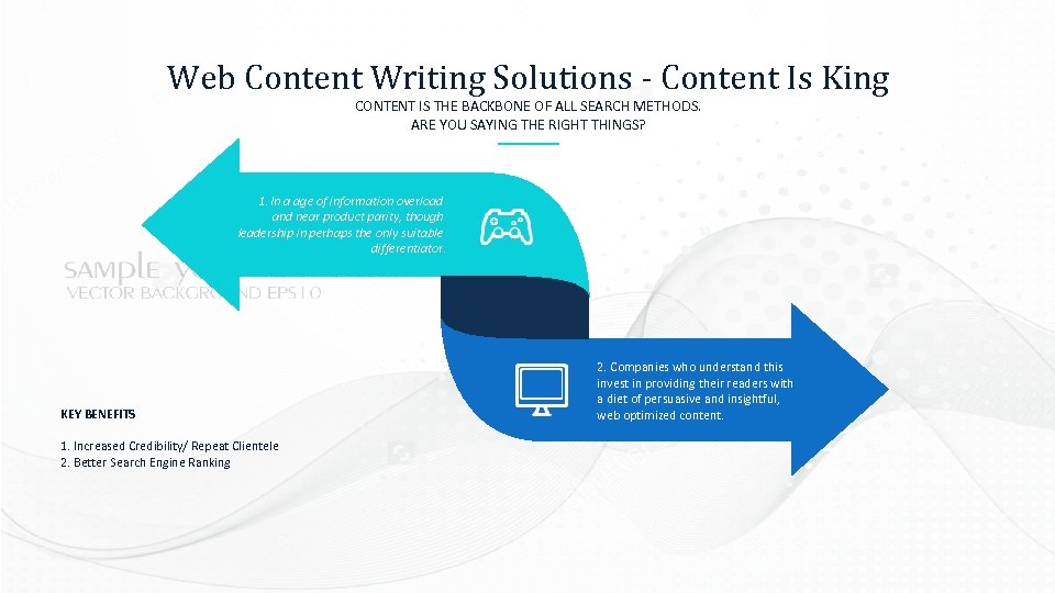 Web Content Writing Solutions - Content Is King CONTENT IS THE BACKBONE OF ALL