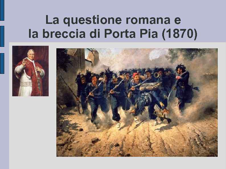 La questione romana e la breccia di Porta Pia (1870) 