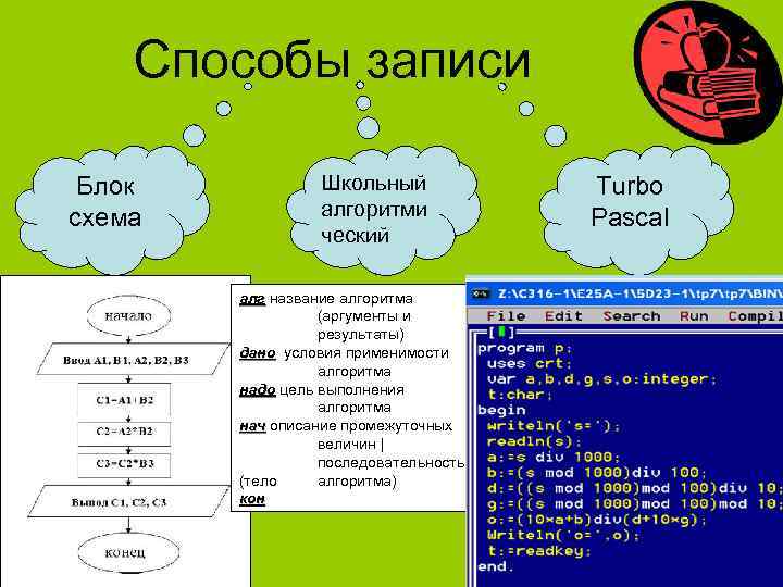 Выберите строку заголовка алгоритма