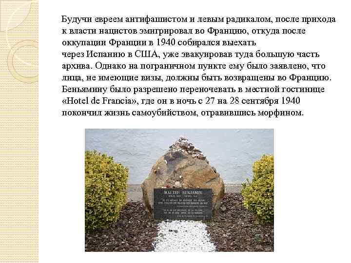 Будучи евреем антифашистом и левым радикалом, после прихода к власти нацистов эмигрировал во Францию,