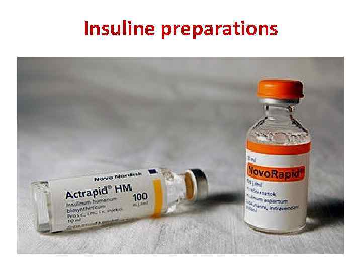 Insuline preparations 
