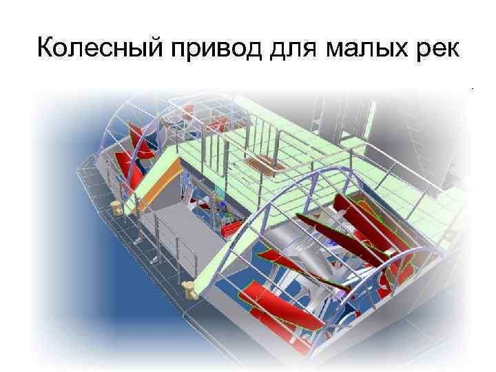 Колесный привод для малых рек 