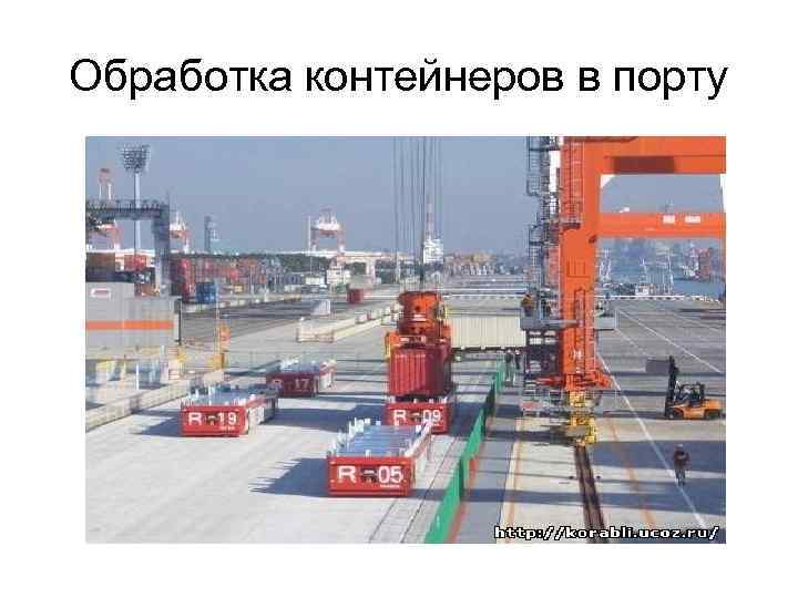 Обработка контейнеров в порту 