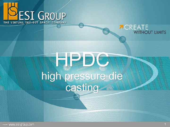 HPDC high pressure die casting 1 