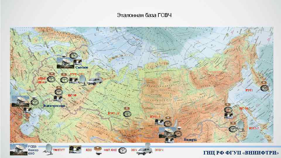 Эталонная база ГСВЧ Светлое ГЭТ 1 -2012 АЦУС «Цель» РЭТ 1 ЦС-М Зеленчукская ЦС-М