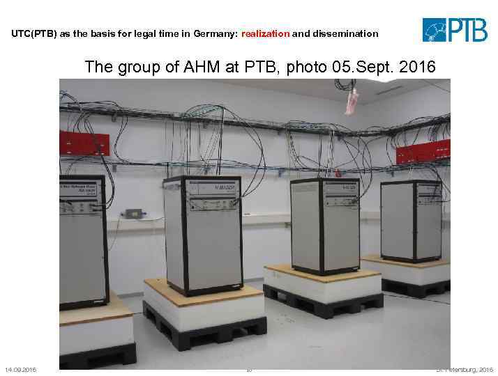 UTC(PTB) as the basis for legal time in Germany: realization and dissemination The group