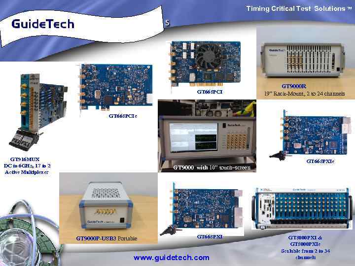  Timing Critical Test Solutions TM GT 668 PCI GT 9000 R 19” Rack-Mount,