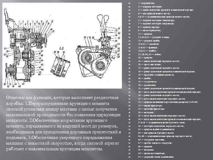 Раздатка уаз 469 устройство схема