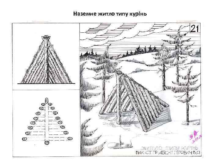 Наземне житло типу курінь 