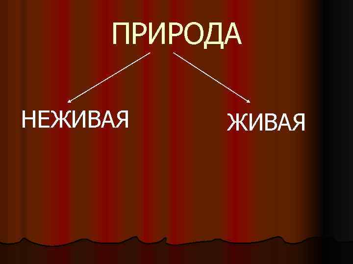 ПРИРОДА НЕЖИВАЯ 
