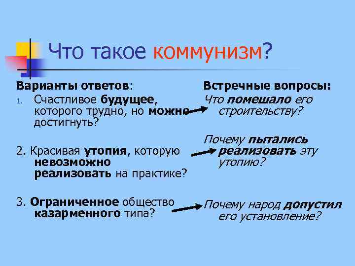 Что такое коммунизм