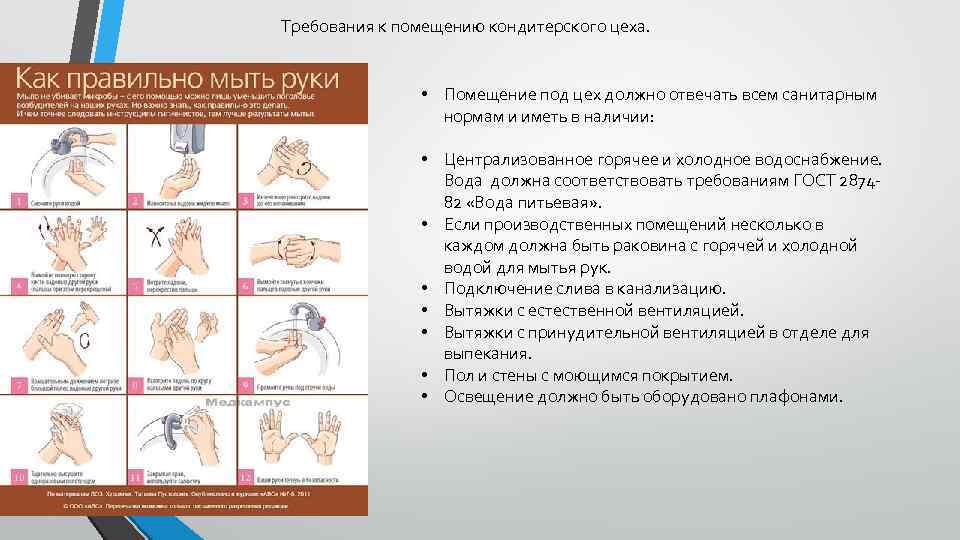 Требования к помещению кондитерского цеха. • Помещение под цех должно отвечать всем санитарным нормам