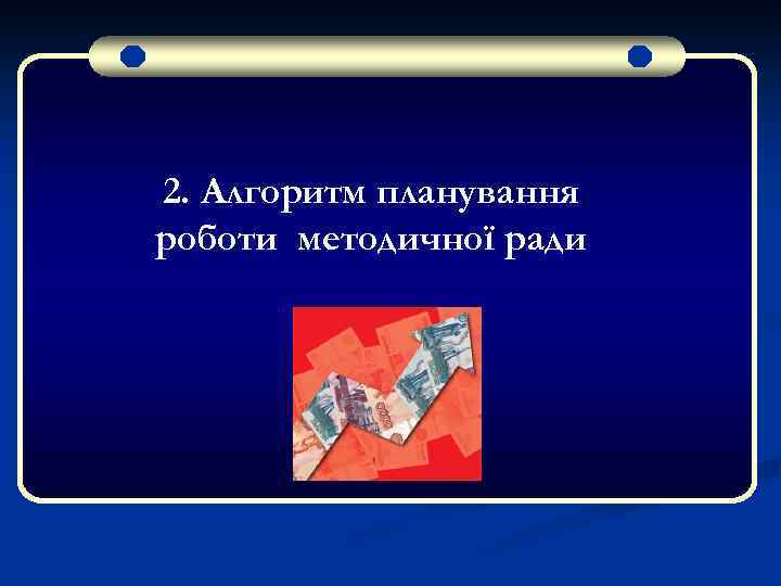 2. Алгоритм планування роботи методичної ради 