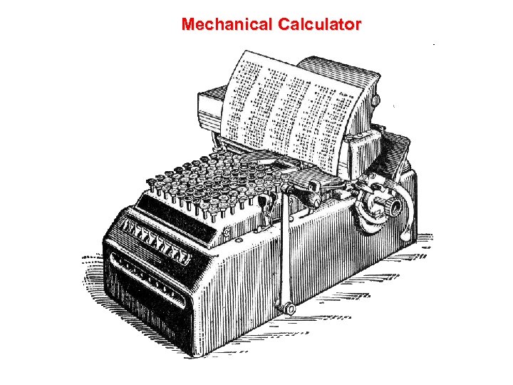 Mechanical Calculator 