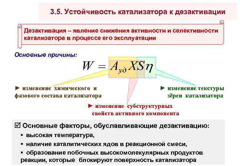 Общие свойства катализаторов