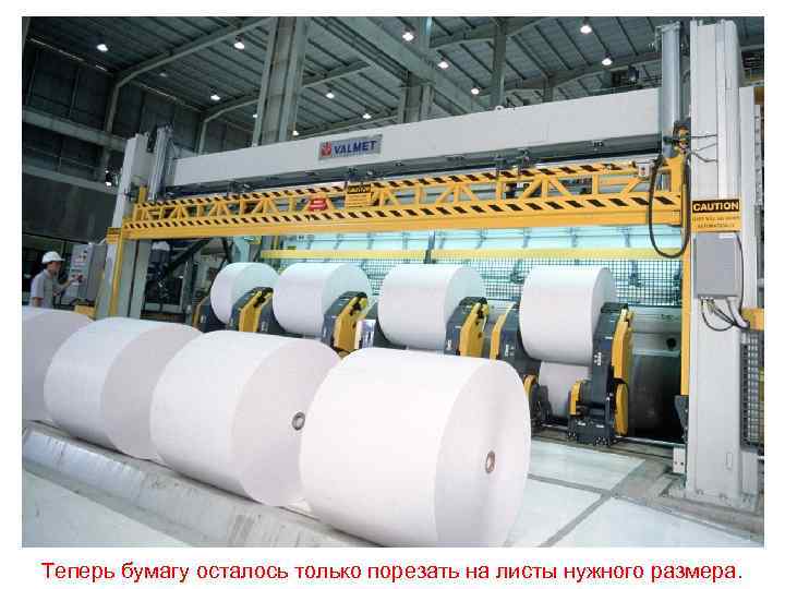 Теперь бумагу осталось только порезать на листы нужного размера. 