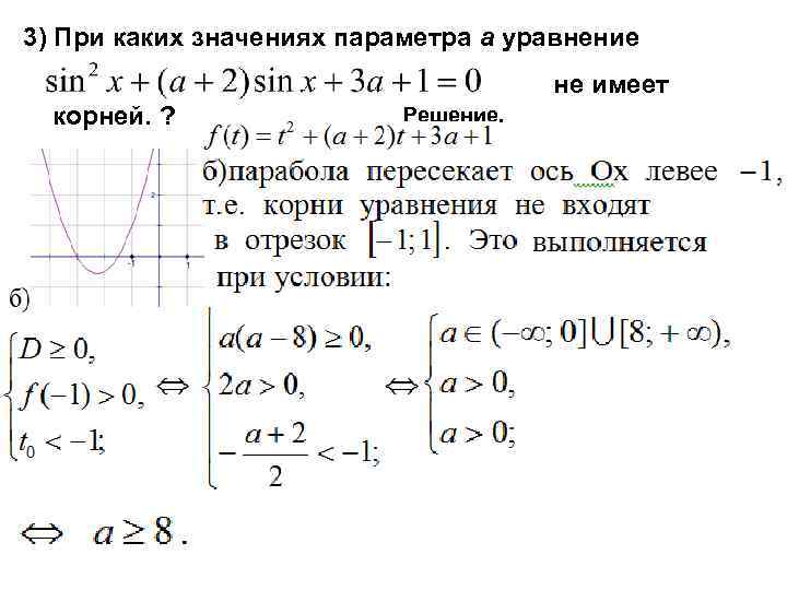 Найти положительные значения параметра