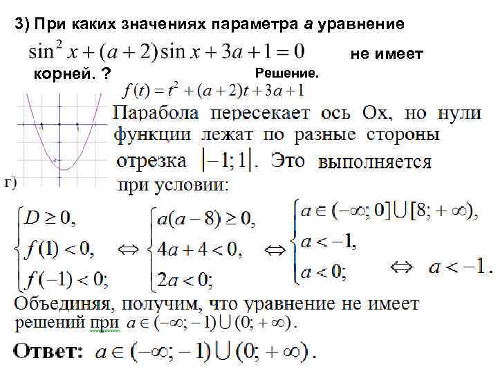 Найти положительные значения параметра