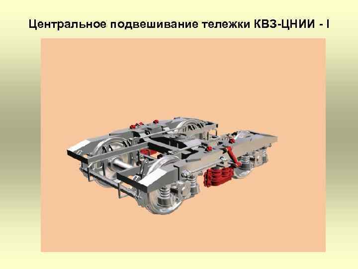 Центральное подвешивание моторного вагона