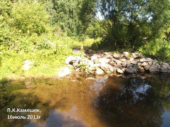 П. К. Камешек, 16 июль 2013 г 