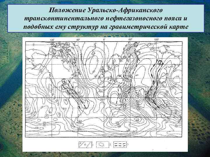 Положение Уральско-Африканского трансконтинентального нефтегазоносного пояса и подобных ему структур на гравиметрической карте 
