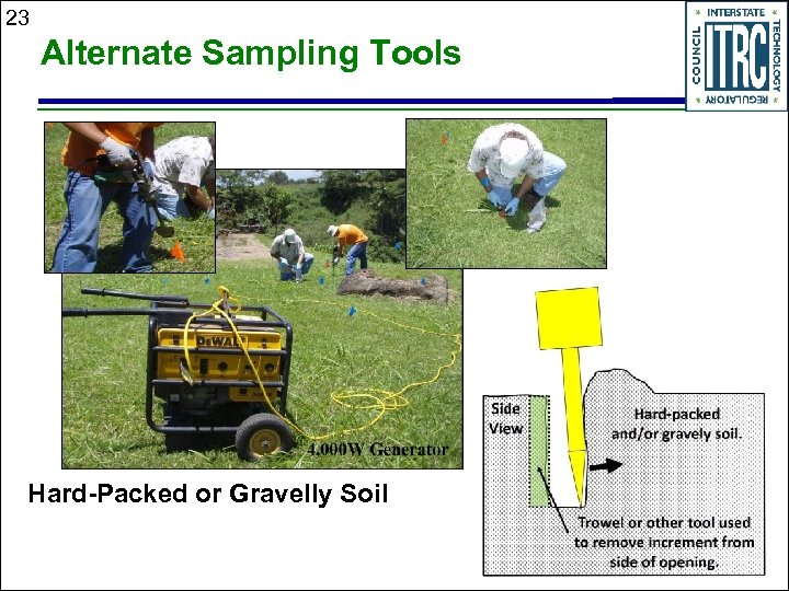 23 Alternate Sampling Tools Hard-Packed or Gravelly Soil 