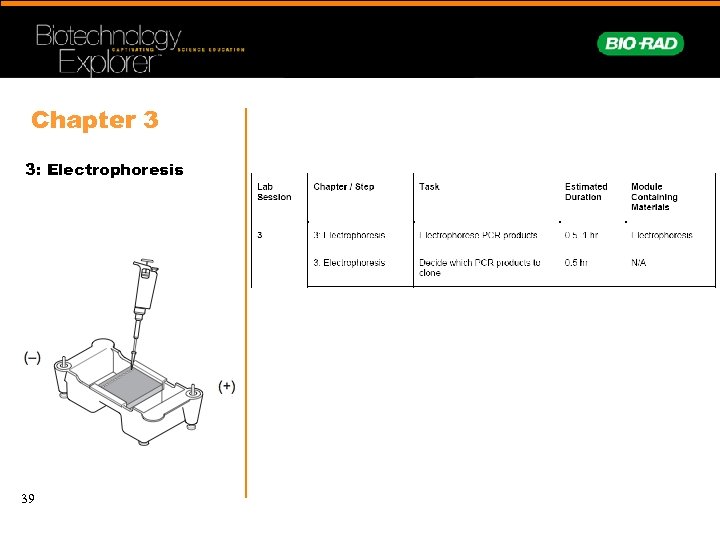 Chapter 3 3: Electrophoresis 39 