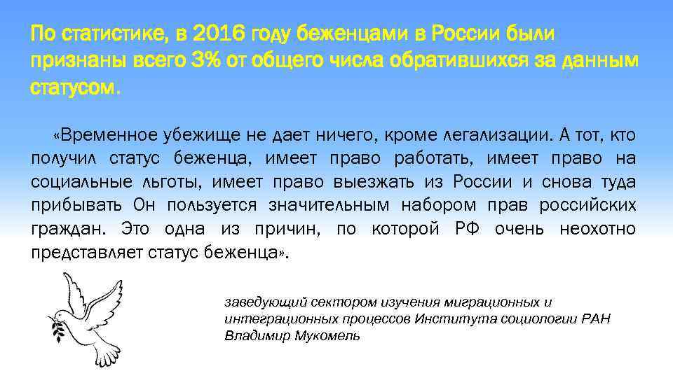 Ничто не дает право. Статус временное убежище. Беженец имеет право на. Беженцами в РФ могут быть признаны тест.