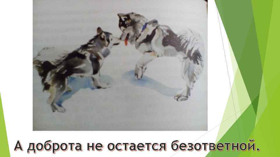 А доброта не остается безответной. 