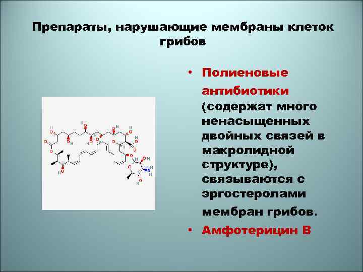 Антибиотики содержат